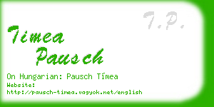 timea pausch business card